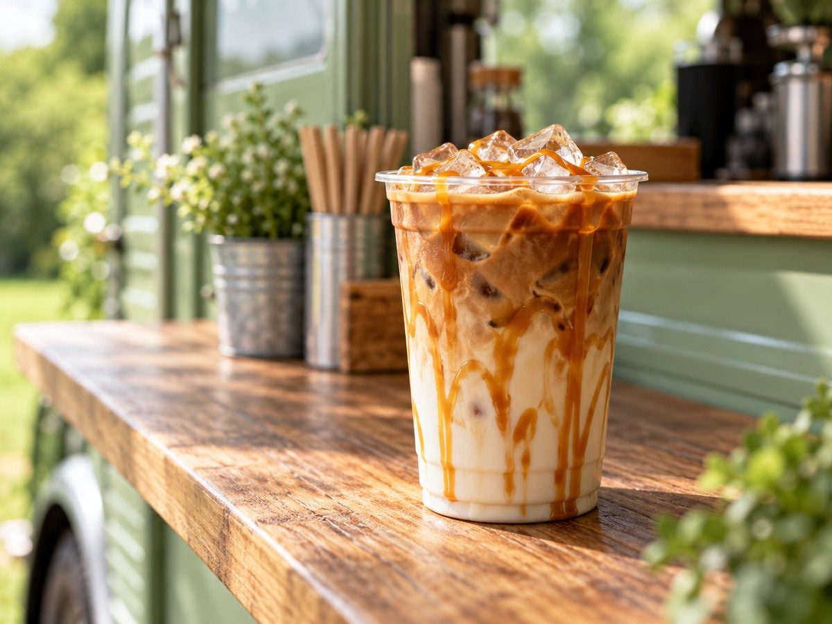 Caramel iced coffee